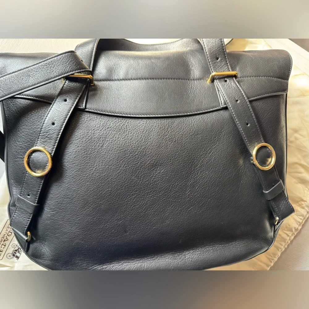 NWOT Cuyana Convertible Satchel-15 Inch in Black Pebbled Leather